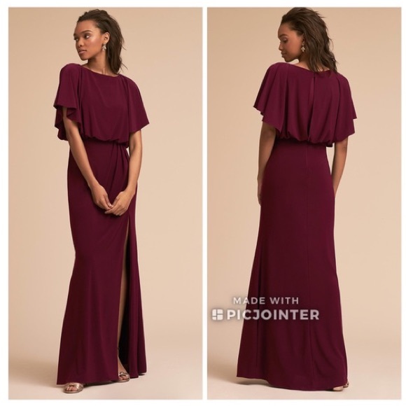 BHLDN Dresses & Skirts - BHLDN Anthropologie Plum Bridesmaids Maxi Dress